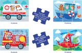 4-in-1 Puzzle Set: Things That Go