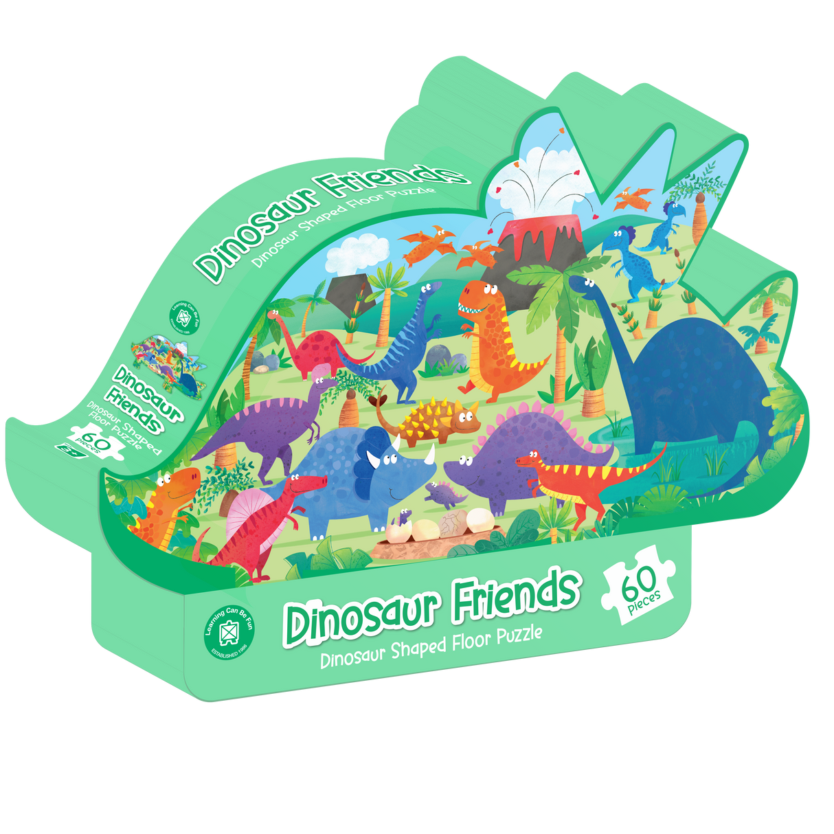 Dinosaur Friends Shaped Floor Puzzle
