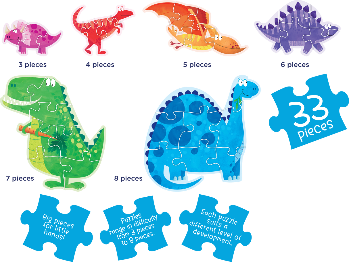 My First Puzzles: Dino Friends