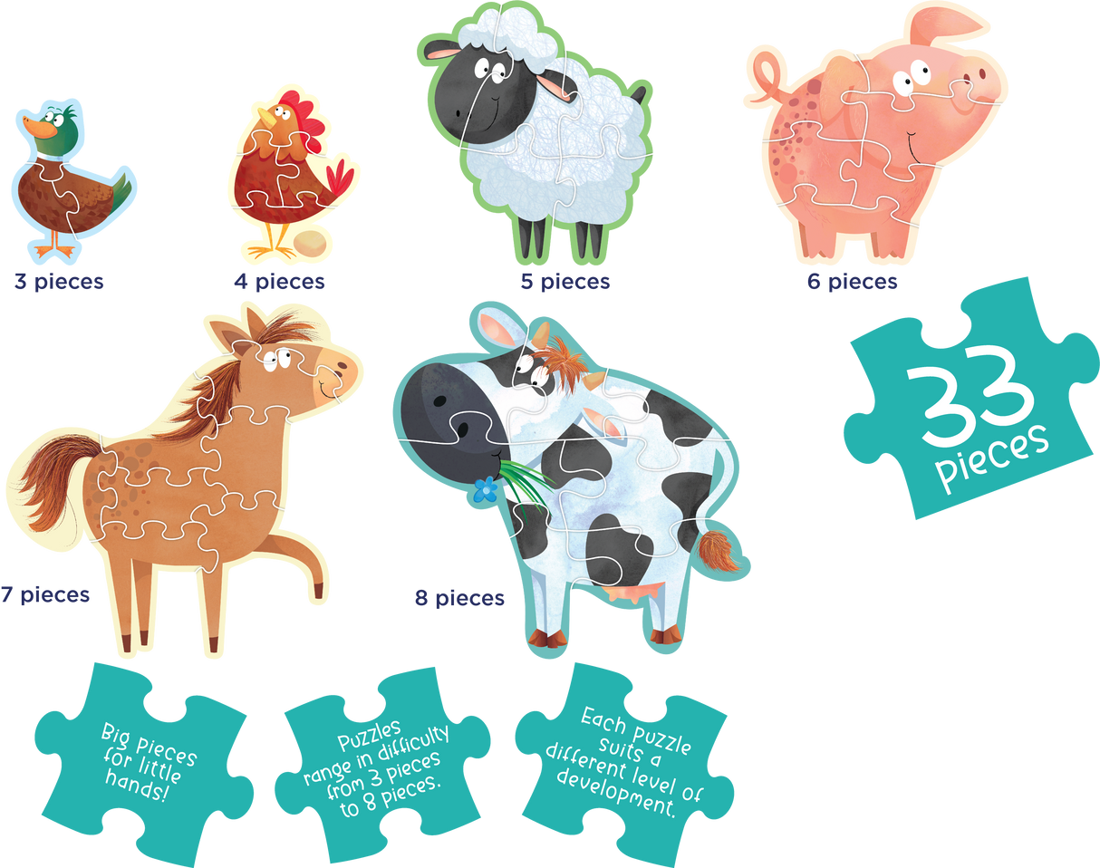 My First Puzzles: On the Farm