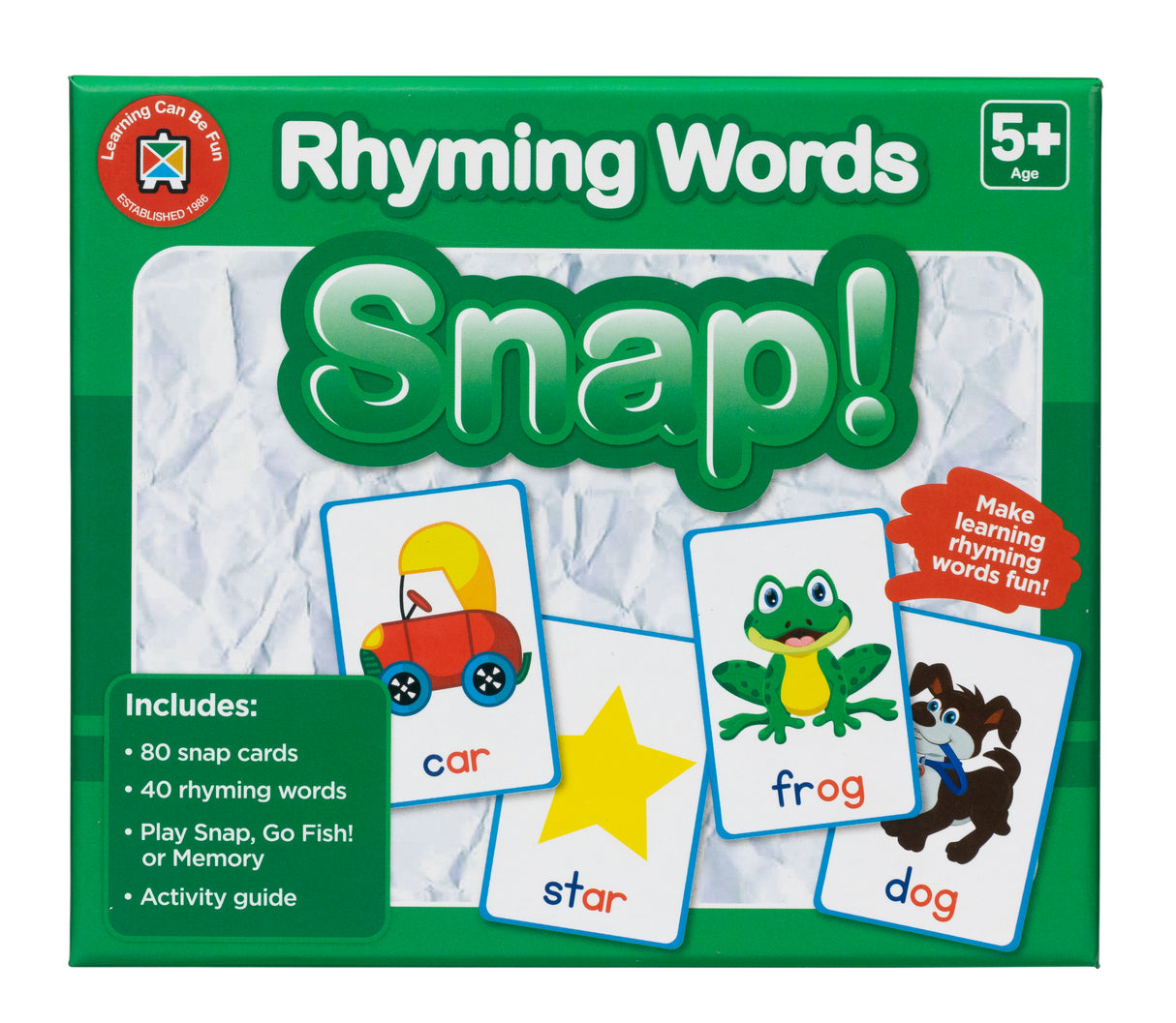 Rhyming Words Snap - Educational Vantage