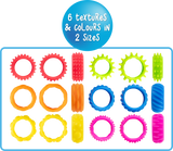 Textured Fidget Rings Set - Educational Vantage