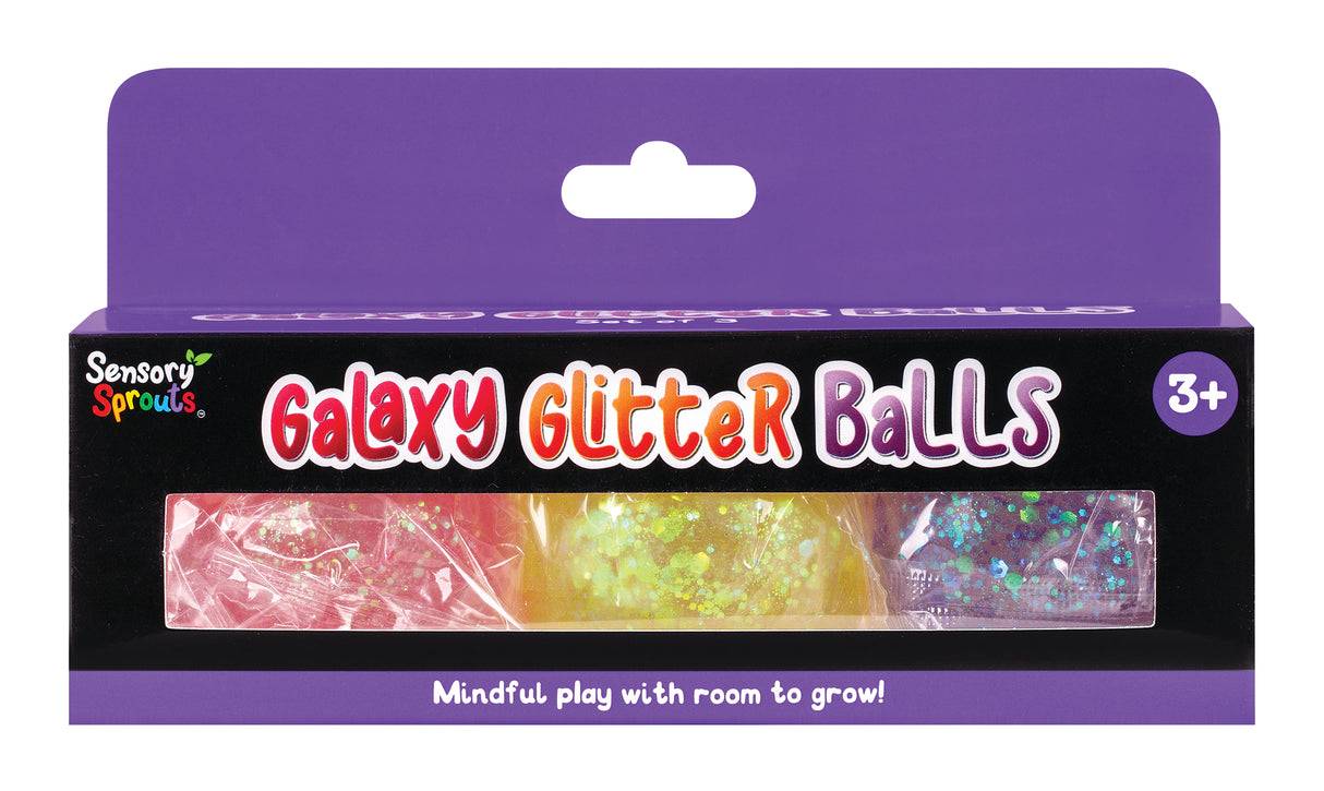 Galaxy Glitter Balls Purple - Educational Vantage