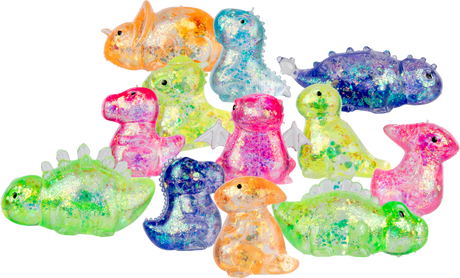 Squeeze Glitter Dinosaurs Jar