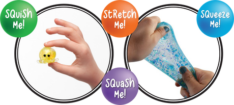 Squeeze Glitter Sea Life Jar