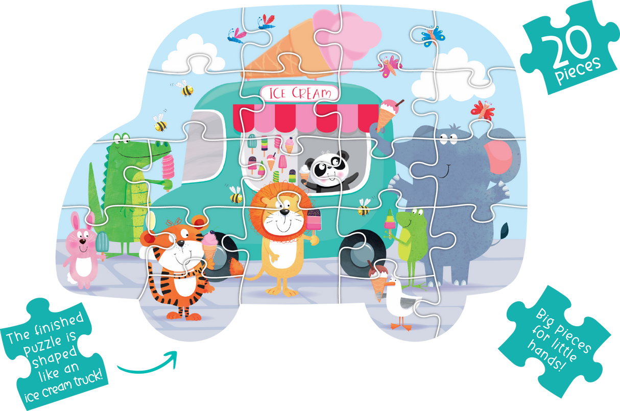 Ice Cream Party Truck Shaped Puzzle