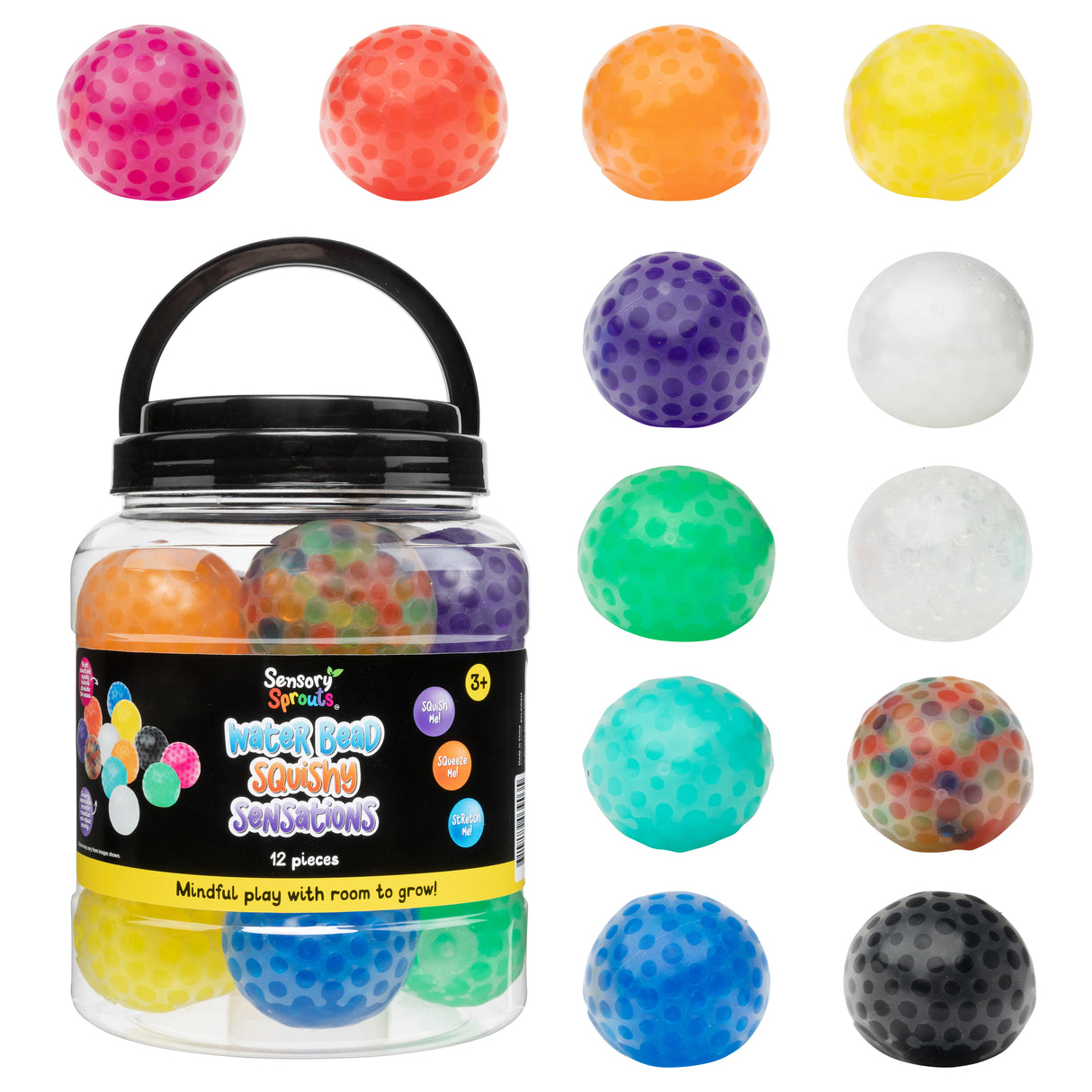 Water Bead Squishy Sensations Jar - Educational Vantage