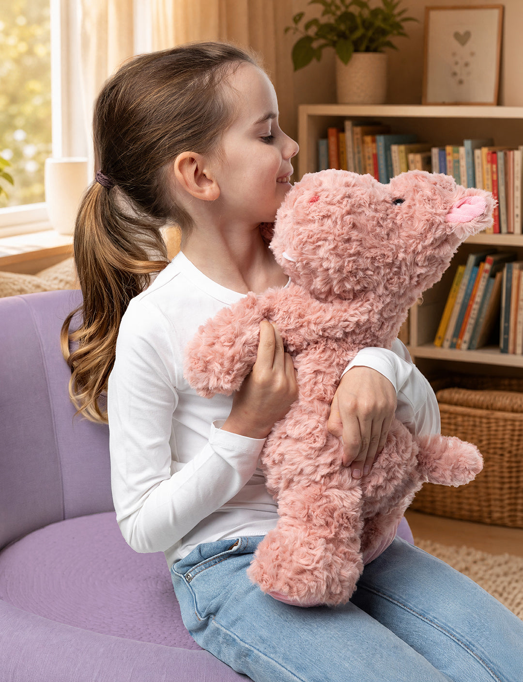 Mini & Me Weighted Plush - Hippo Hugs