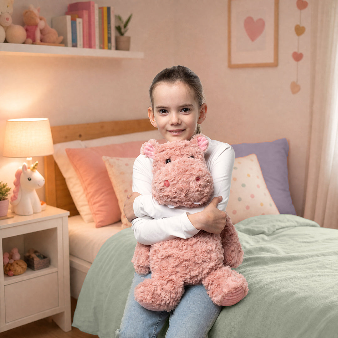 Mini & Me Weighted Plush - Hippo Hugs