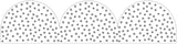 Black and White Dots Rolled Scalloped Border