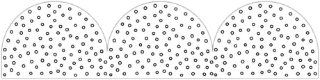 Black and White Dots Rolled Scalloped Border