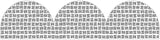 Black and White Lines Rolled Scalloped Border