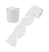 Black and White Patterned Rolled Scalloped Border