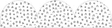 Black and White Patterned Rolled Scalloped Border
