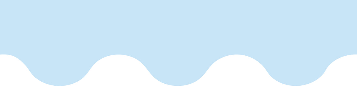 Growing Minds Sky Blue Rolled Scalloped Border