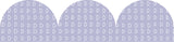 Lilac Patterned Rolled Scalloped Border