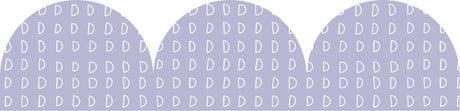 Lilac Patterned Rolled Scalloped Border
