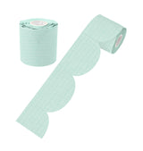 Mint Patterned Rolled Scalloped Border