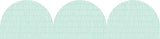 Mint Patterned Rolled Scalloped Border