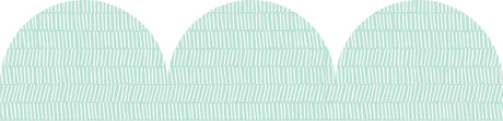 Mint Patterned Rolled Scalloped Border