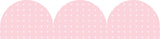 Pink Patterned Rolled Scalloped Border