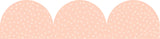 Peach Patterned Rolled Scalloped Border