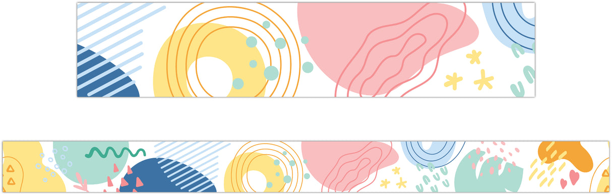 Pastel Pop Abstract Border