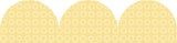 Yellow Patterned Rolled Scalloped Border