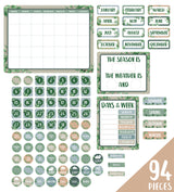 Eucalyptus Essentials Calendar Bulletin Board Set