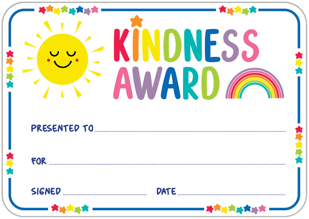 Giggle & Grow Kindness Award Certificates