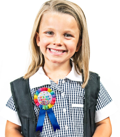 Giggle & Grow Rainbow Birthday Badge