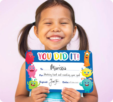 Giggle & Grow You Did It Certificates