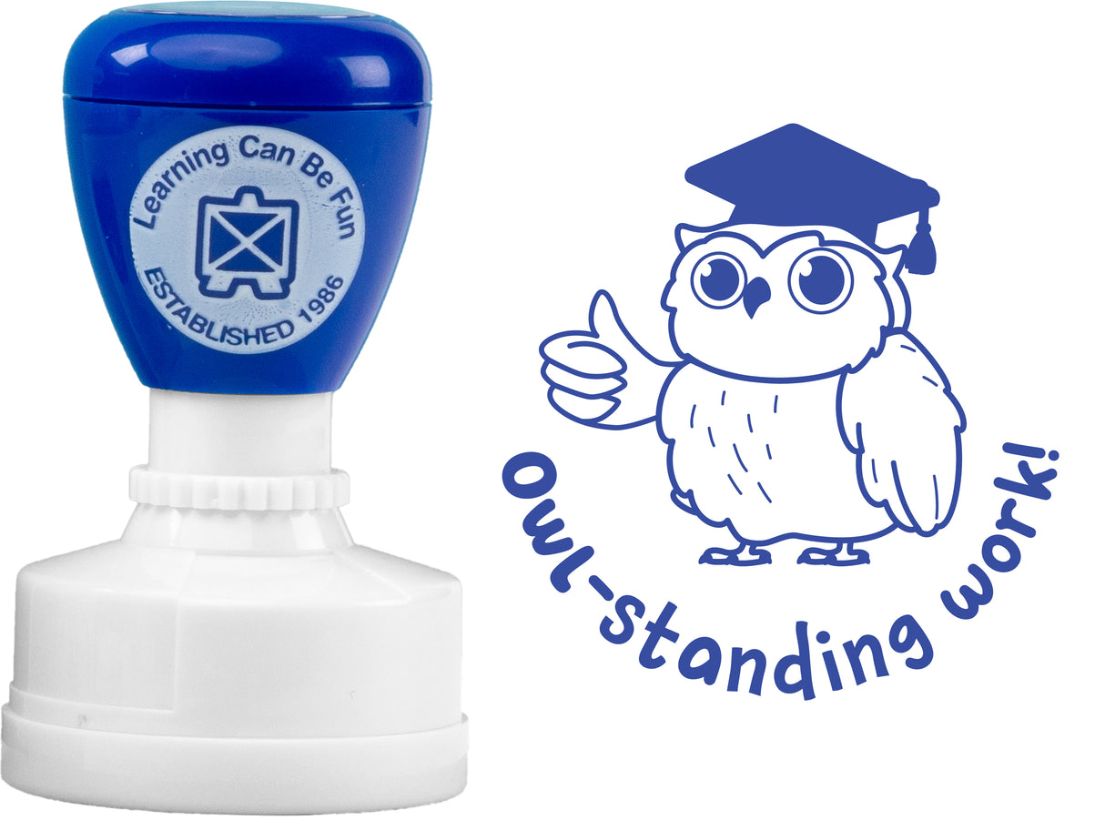 Owl-standing Work Merit Stamp