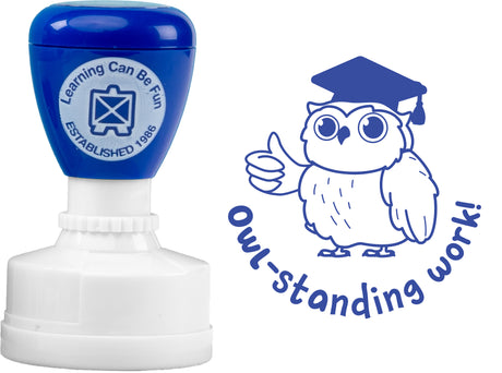 Owl-standing Work Merit Stamp