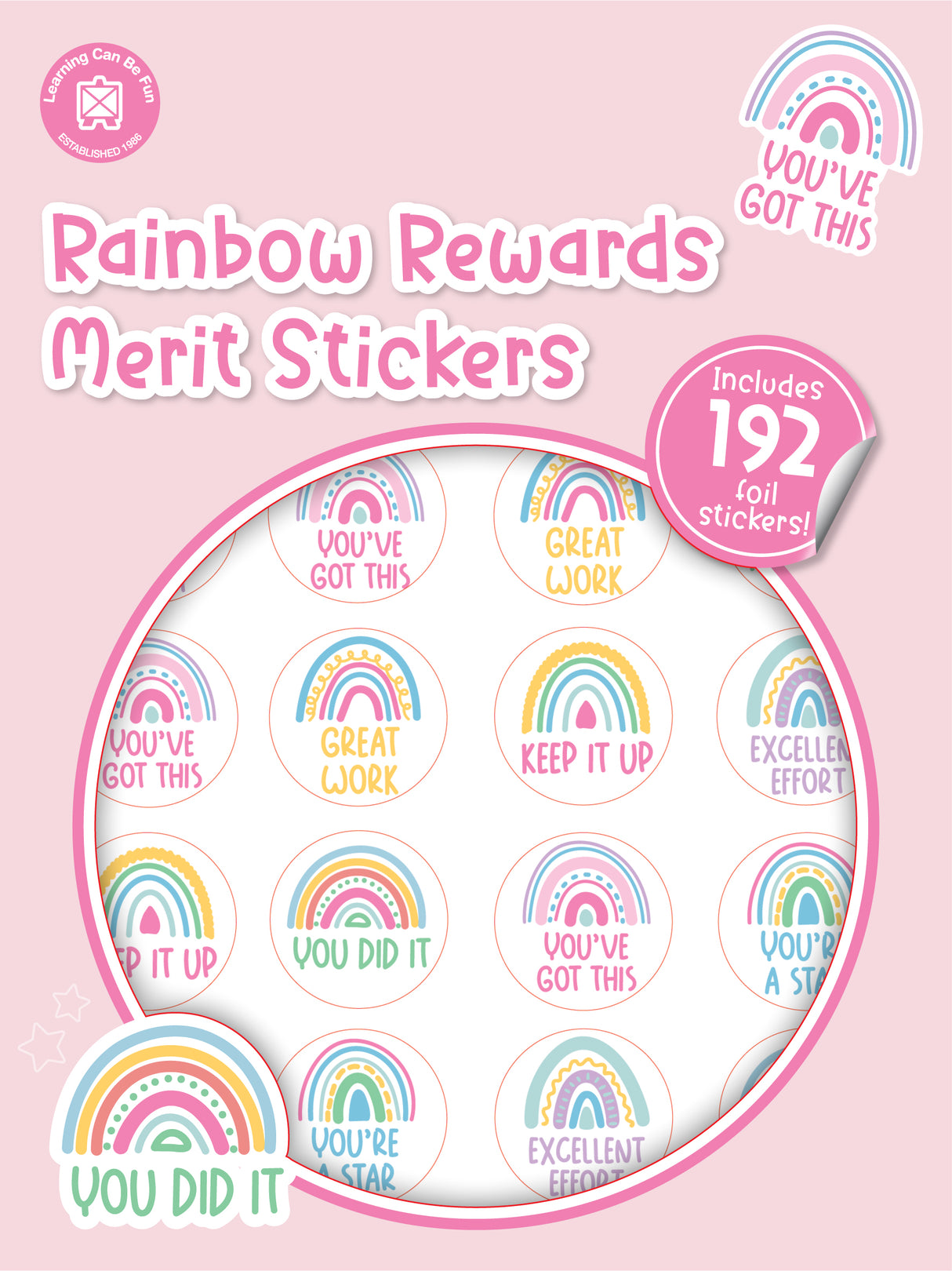 Rainbow Rewards Merit Sticker Book