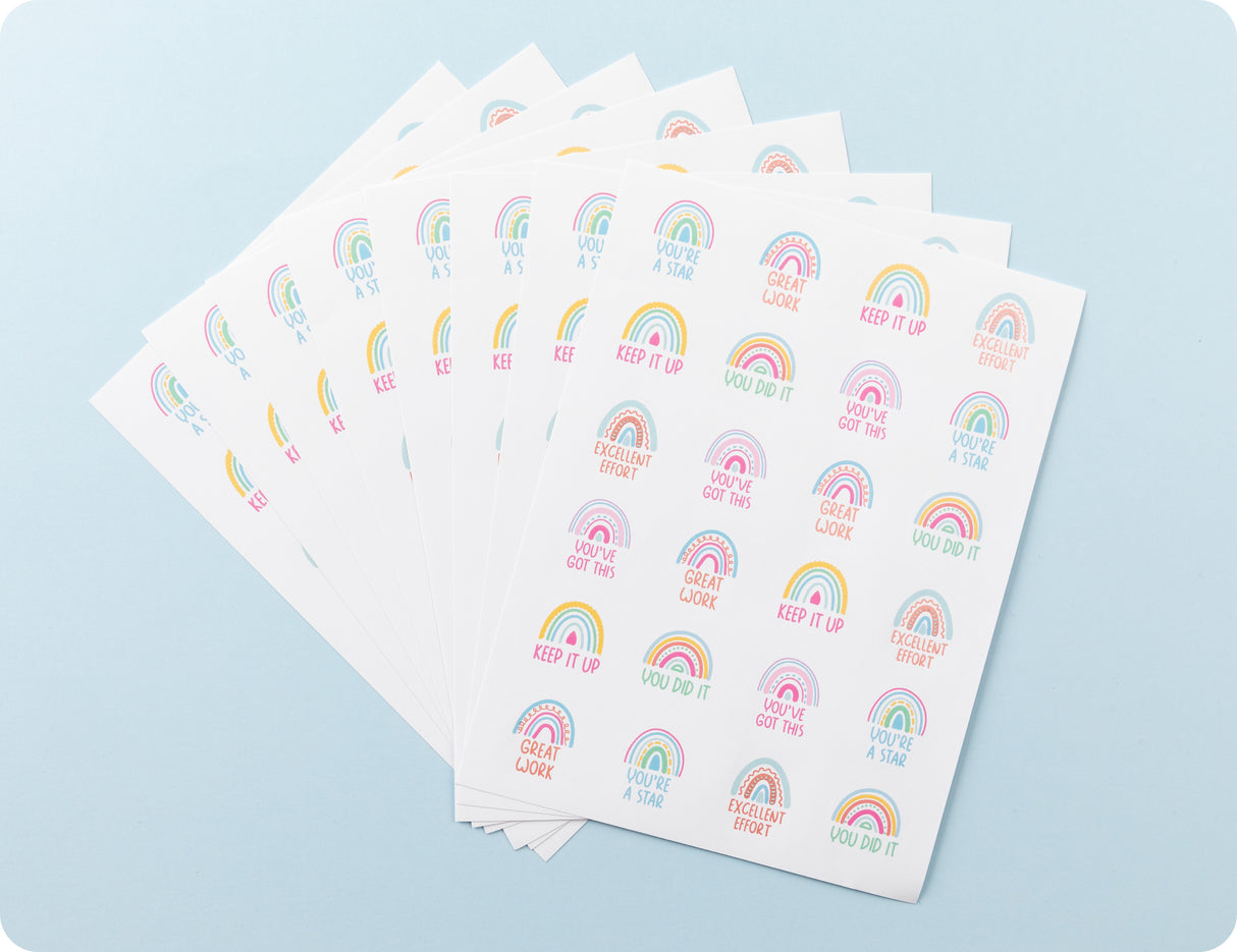 Rainbow Rewards Merit Sticker Book