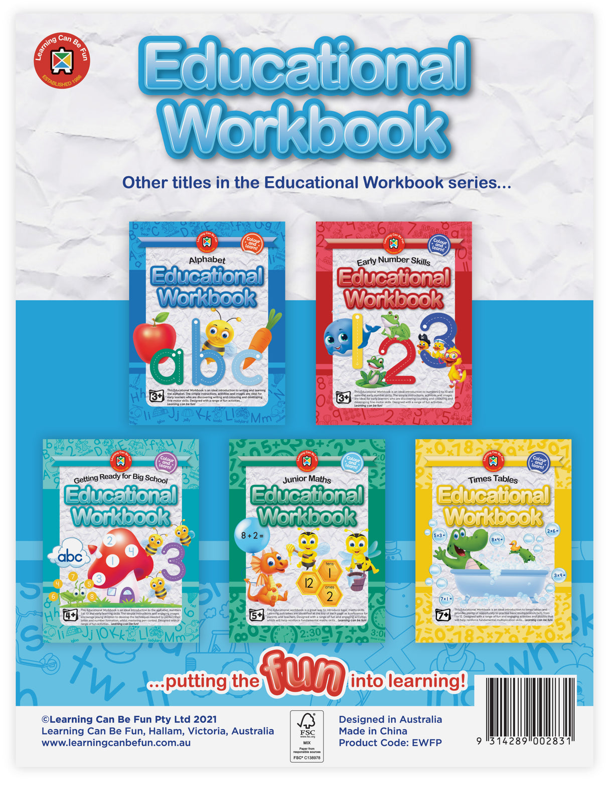 Educational Alphabet Workbook - Educational Vantage