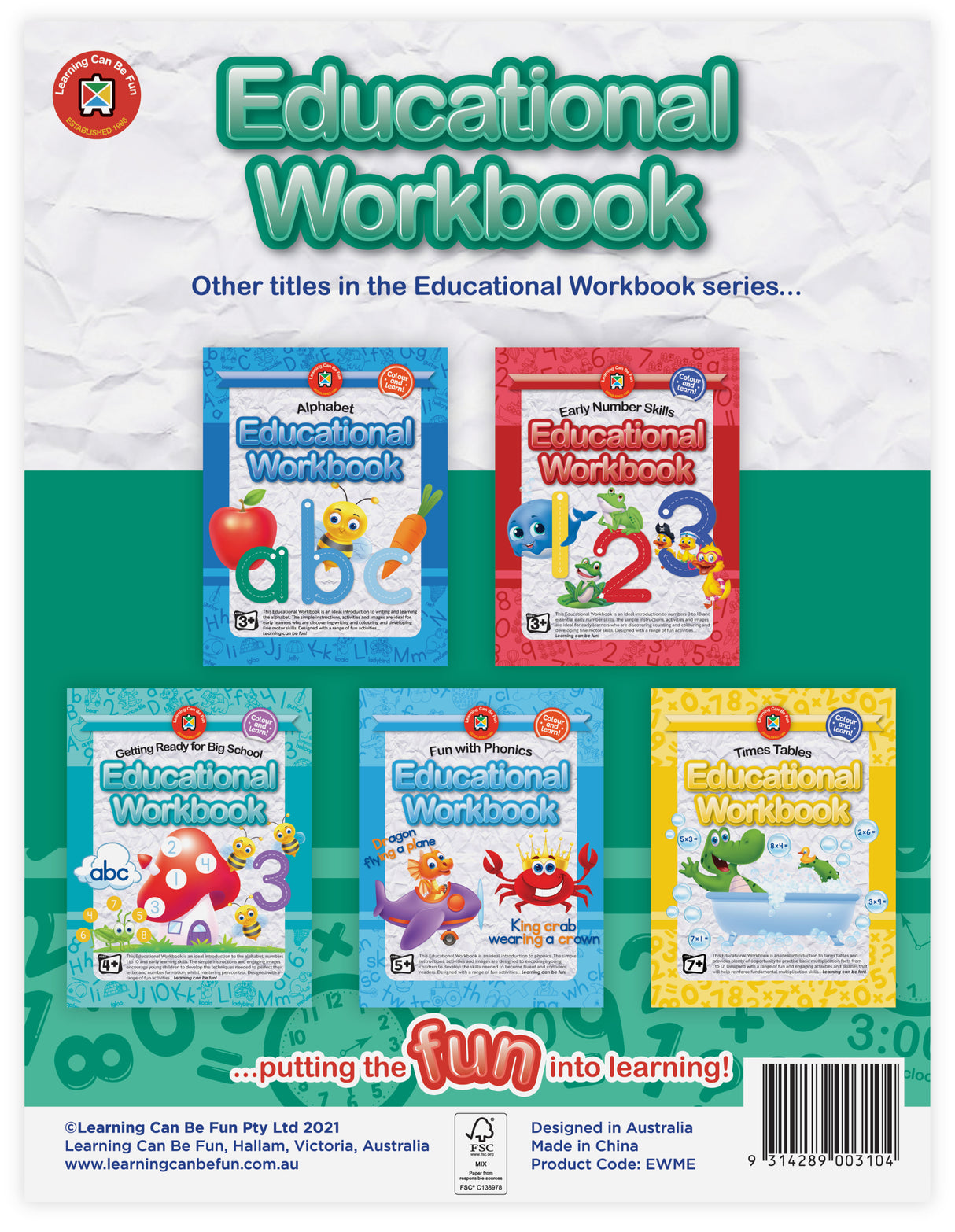 Educational Alphabet Workbook - Educational Vantage