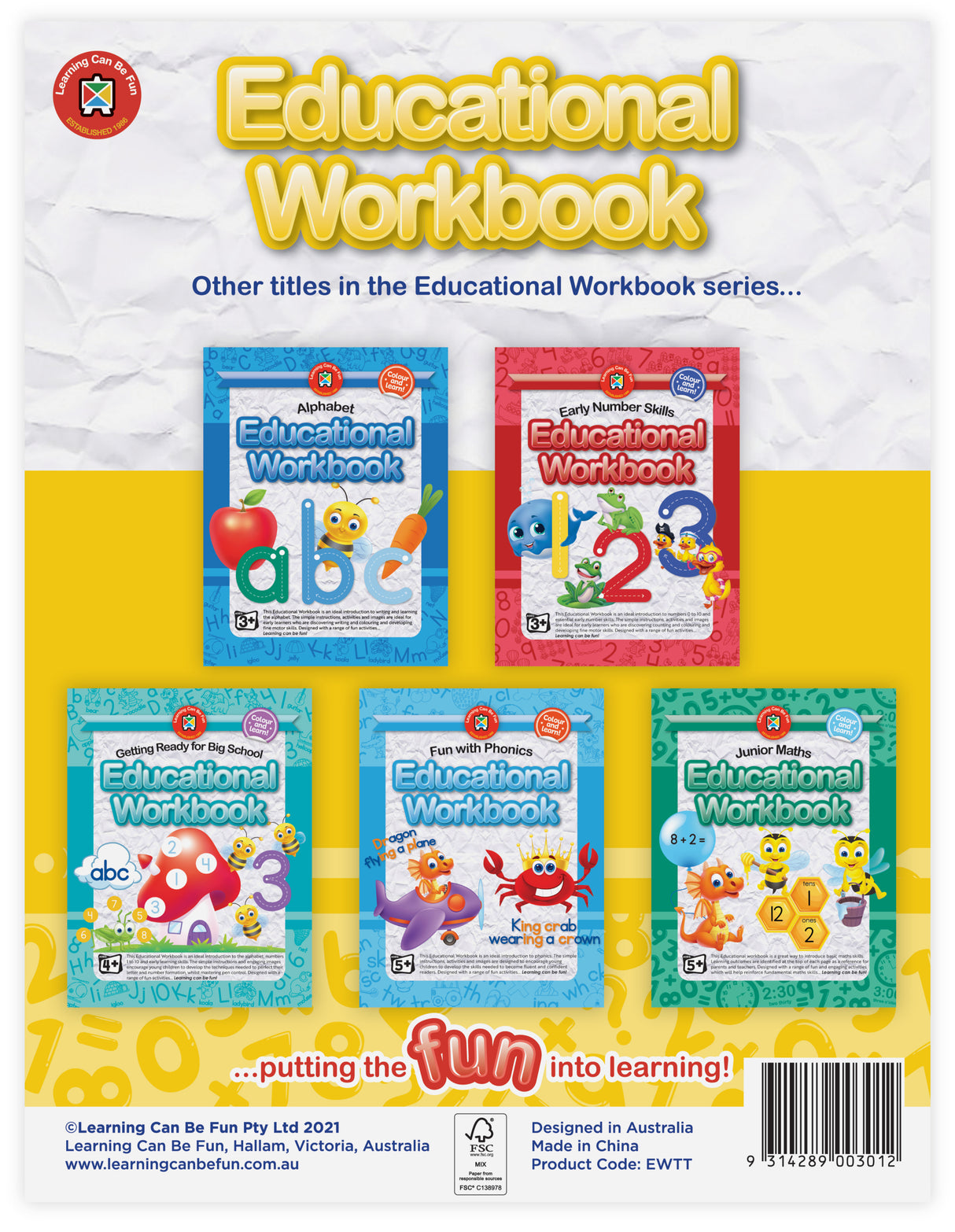 Educational Alphabet Workbook - Educational Vantage