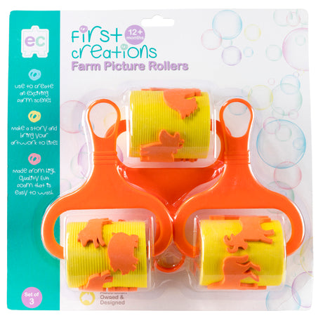 Farm Picture Rollers Set of 3 - Educational Vantage
