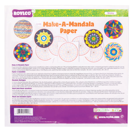 Roylco Make a Mandala Paper - Educational Vantage