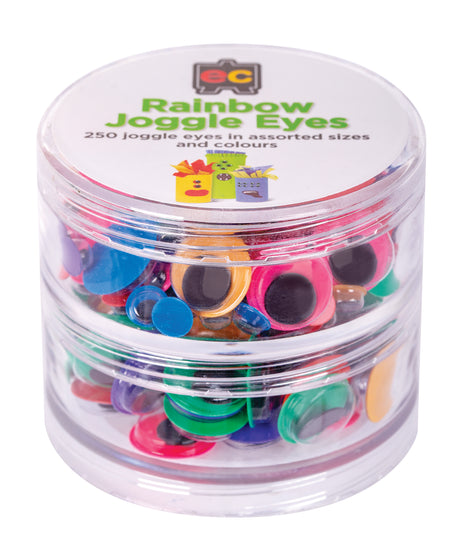 Rainbow Joggle Eyes - Set of 250 - Educational Vantage