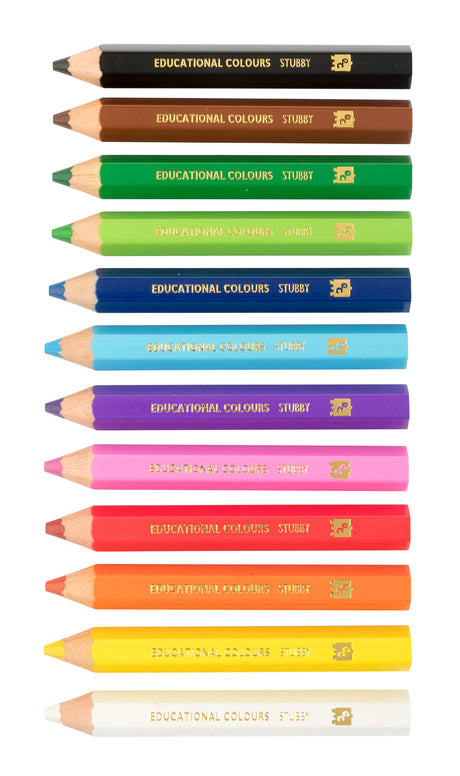 Jumbo Stubby Colour Pencils - Pack of 120 - Educational Vantage