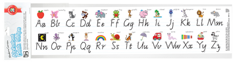 Alphabet Desk Strips Modern Cursive Script - Hangsell