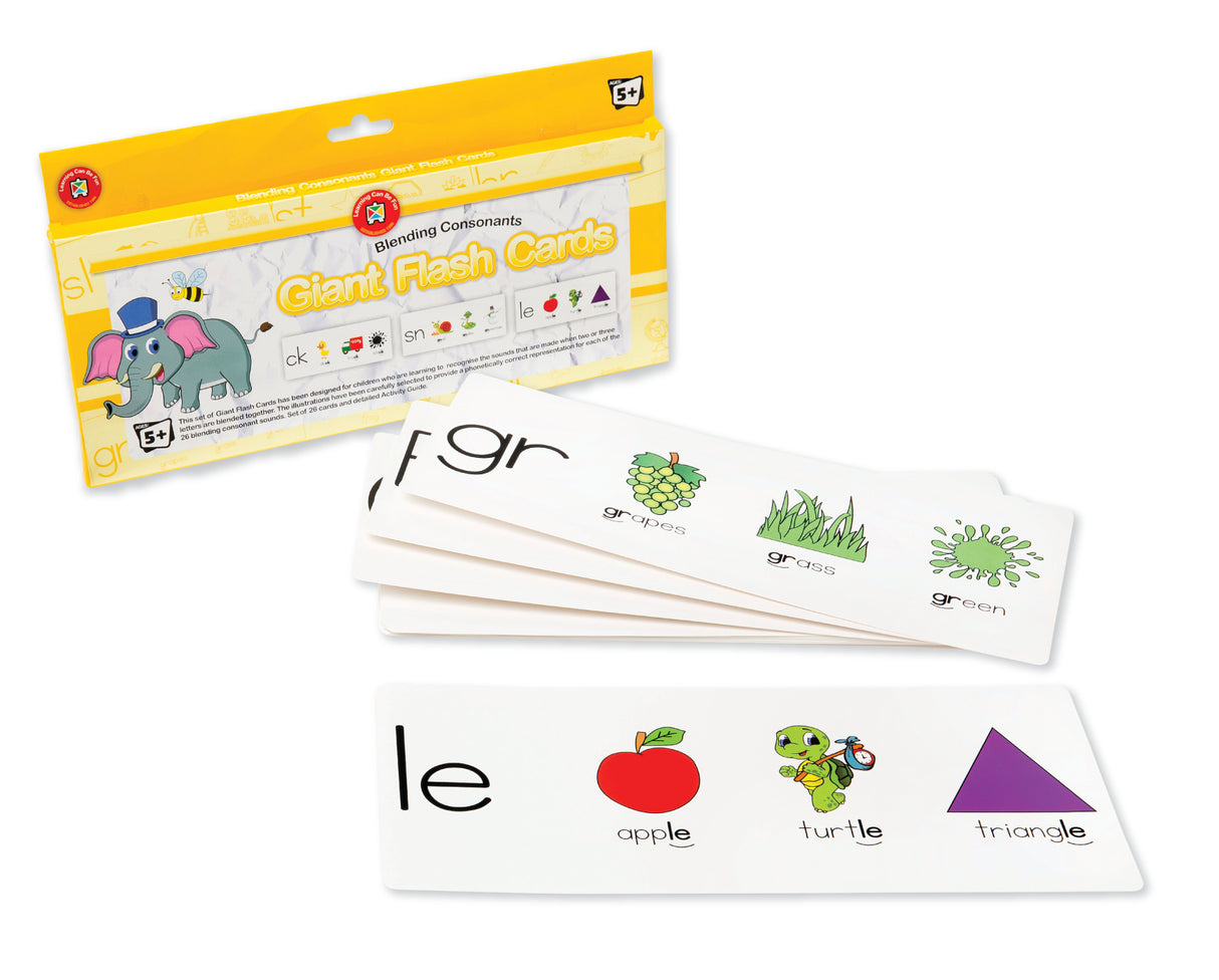 Blending Consonants Giant Flash Cards