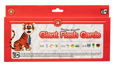 Double Sounds Giant Flash Cards - Educational Vantage