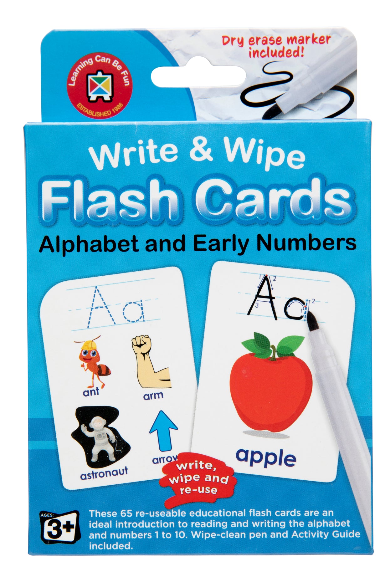 Write & Wipe Flash Cards Alphabet and Early Numbers