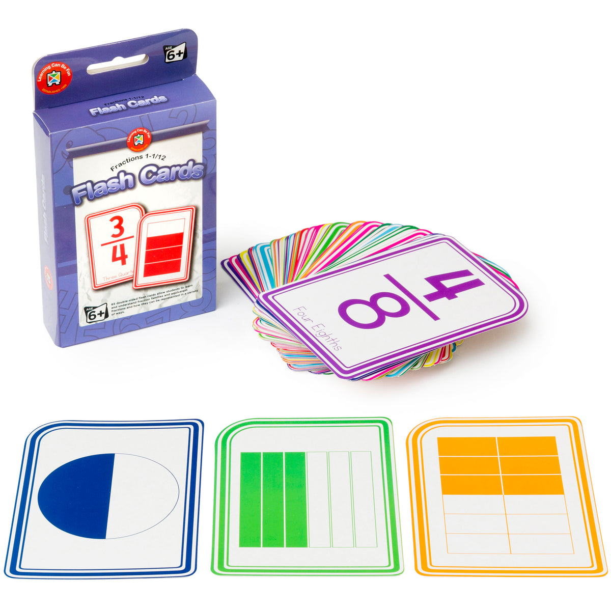 Counter Flascards Flash Cards Fractions