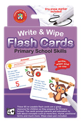 Write & Wipe Flash Cards Primary School Skills