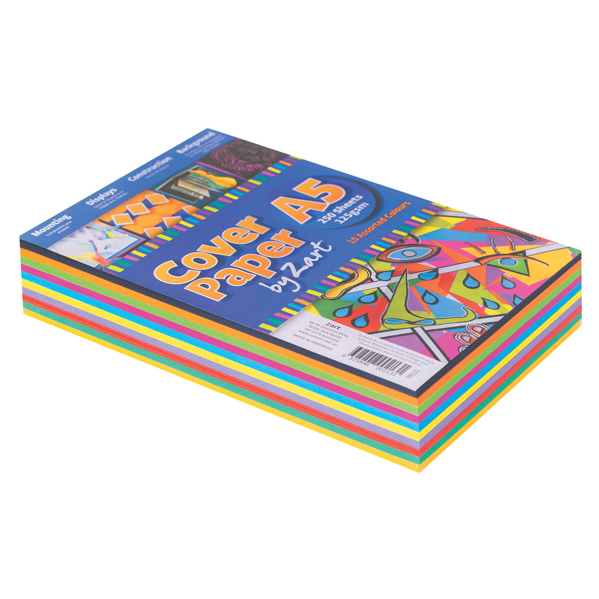 Cover Paper 125gsm A5 250's Assorted